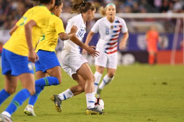 SheBelieves Kupası Finali, 5 Mart 2019 'da Tampa Florida Raymond James Stadyumu' nda ABD ile Brezilya arasında oynanacak. Fotoğraf: Marty Jean-Louis