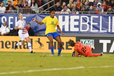 SheBelieves Kupası Finali, 5 Mart 2019 'da Tampa Florida Raymond James Stadyumu' nda ABD ile Brezilya arasında oynanacak. Fotoğraf: Marty Jean-Louis