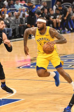 Orlando Magic, 28 Şubat 2019 'da Orlando Florida' daki Amway Center 'da Golden State Warriors' a ev sahipliği yaptı. Fotoğraf: Marty Jean-Louis