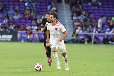 Flamengo Eintracht Frankfurt 'a karşı 12 Ocak 2019 Cumartesi günü Orlando City Stadyumu' nda. Fotoğraf: Marty Jean-Louis