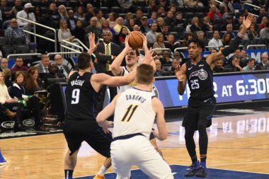 Orlando Magic, 31 Ocak 2019 tarihinde Orlando Florida 'daki Amway Center' da Indiana Pacers 'a ev sahipliği yapmaktadır. Fotoğraf: Marty Jean-Louis