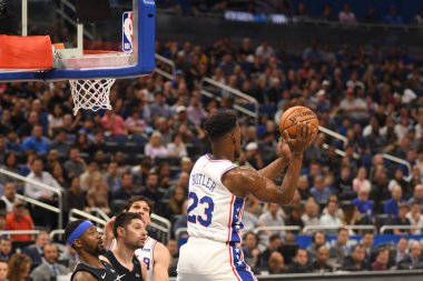 Orlando Magic, 25 Mart 2019 tarihinde Orlando Florida 'daki Amway Arena' da Philadelphia 76ers 'a ev sahipliği yaptı. Fotoğraf: Marty Jean-Louis