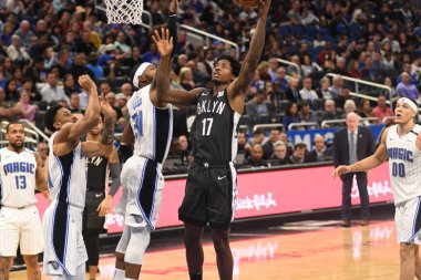 Orlando Magic, 2 Şubat 2019 tarihinde Orlando Florida 'daki Amway Center' da Brooklyn Nets 'e ev sahipliği yapmaktadır. Fotoğraf: Marty Jean-Louis