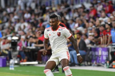 Flamengo Eintracht Frankfurt 'a karşı 12 Ocak 2019 Cumartesi günü Orlando City Stadyumu' nda. Fotoğraf: Marty Jean-Louis