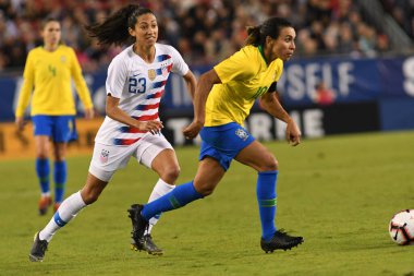 SheBelieves Kupası Finali, 5 Mart 2019 'da Tampa Florida Raymond James Stadyumu' nda ABD ile Brezilya arasında oynanacak. Fotoğraf: Marty Jean-Louis