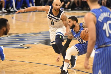 Orlando Magic, 7 Şubat 2019 'da Orlando, Florida' da Amway Arena 'da Minnesota Timberwolves' a ev sahipliği yapar. Fotoğraf: Marty Jean-Louis