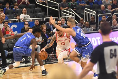 Orlando Magic, Houston Rockets 'a 13 Ocak 2019 tarihinde Amway Arena' da ev sahipliği yaptı. Fotoğraf: Marty Jean-Louis