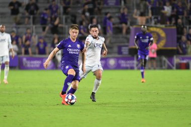 Orlando City 20 Şubat 2019 Çarşamba günü Orlando Fl 'daki Orlando City Stadyumu' nda New England 'a ev sahipliği yaptı. Fotoğraf: Marty Jean-Louis