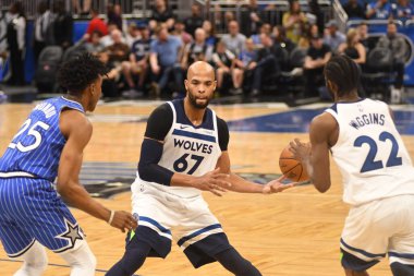 Orlando Magic, 7 Şubat 2019 'da Orlando, Florida' da Amway Arena 'da Minnesota Timberwolves' a ev sahipliği yapar. Fotoğraf: Marty Jean-Louis