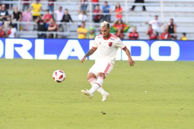 Flamengo Eintracht Frankfurt 'a karşı 12 Ocak 2019 Cumartesi günü Orlando City Stadyumu' nda. Fotoğraf: Marty Jean-Louis