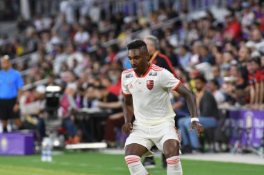 Flamengo Eintracht Frankfurt 'a karşı 12 Ocak 2019 Cumartesi günü Orlando City Stadyumu' nda. Fotoğraf: Marty Jean-Louis