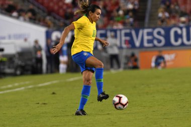 SheBelieves Kupası Finali, 5 Mart 2019 'da Tampa Florida Raymond James Stadyumu' nda ABD ile Brezilya arasında oynanacak. Fotoğraf: Marty Jean-Louis