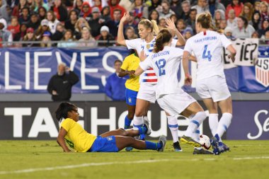 SheBelieves Kupası Finali, 5 Mart 2019 'da Tampa Florida Raymond James Stadyumu' nda ABD ile Brezilya arasında oynanacak. Fotoğraf: Marty Jean-Louis