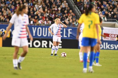 SheBelieves Kupası Finali, 5 Mart 2019 'da Tampa Florida Raymond James Stadyumu' nda ABD ile Brezilya arasında oynanacak. Fotoğraf: Marty Jean-Louis