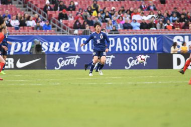 Japonya, İngiltere 'ye karşı Raymond James Stadyumu' nda 5 Mart 2019 'da Tampa Florida' da. Fotoğraf: Marty Jean-Louis