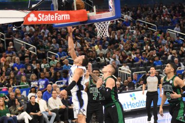 Orlando Magic 12 Ocak 2019 tarihinde Boston Celtics 'e Amway Stadyumu' nda ev sahipliği yaptı. Fotoğraf: Marty Jean-Louis