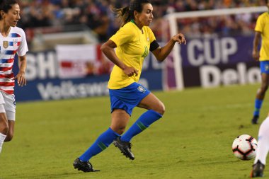 SheBelieves Kupası Finali, 5 Mart 2019 'da Tampa Florida Raymond James Stadyumu' nda ABD ile Brezilya arasında oynanacak. Fotoğraf: Marty Jean-Louis