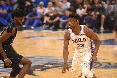 Orlando Magic, 25 Mart 2019 tarihinde Orlando Florida 'daki Amway Arena' da Philadelphia 76ers 'a ev sahipliği yaptı. Fotoğraf: Marty Jean-Louis