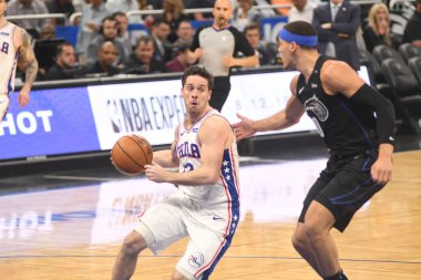 Orlando Magic, 25 Mart 2019 tarihinde Orlando Florida 'daki Amway Arena' da Philadelphia 76ers 'a ev sahipliği yaptı. Fotoğraf: Marty Jean-Louis