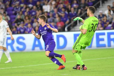 Orlando City 20 Şubat 2019 Çarşamba günü Orlando Fl 'daki Orlando City Stadyumu' nda New England 'a ev sahipliği yaptı. Fotoğraf: Marty Jean-Louis