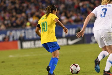 SheBelieves Kupası Finali, 5 Mart 2019 'da Tampa Florida Raymond James Stadyumu' nda ABD ile Brezilya arasında oynanacak. Fotoğraf: Marty Jean-Louis