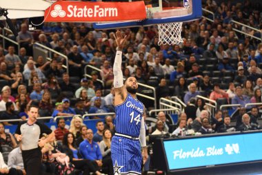 Orlando Magic 14 Mart 2019 Perşembe günü Orlando Florida 'daki Amway Center' da Cleveland Cavaliers 'a ev sahipliği yaptı. Fotoğraf: Marty Jean-Louis