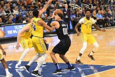 Orlando Magic, 28 Şubat 2019 'da Orlando Florida' daki Amway Center 'da Golden State Warriors' a ev sahipliği yaptı. Fotoğraf: Marty Jean-Louis