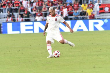 Flamengo Eintracht Frankfurt 'a karşı 12 Ocak 2019 Cumartesi günü Orlando City Stadyumu' nda. Fotoğraf: Marty Jean-Louis