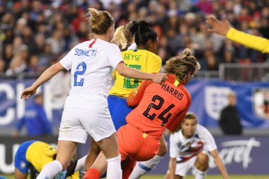 SheBelieves Kupası Finali, 5 Mart 2019 'da Tampa Florida Raymond James Stadyumu' nda ABD ile Brezilya arasında oynanacak. Fotoğraf: Marty Jean-Louis