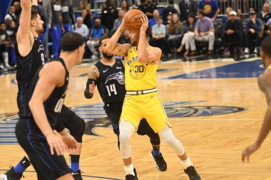 Orlando Magic, 28 Şubat 2019 'da Orlando Florida' daki Amway Center 'da Golden State Warriors' a ev sahipliği yaptı. Fotoğraf: Marty Jean-Louis