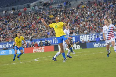 SheBelieves Kupası Finali, 5 Mart 2019 'da Tampa Florida Raymond James Stadyumu' nda ABD ile Brezilya arasında oynanacak. Fotoğraf: Marty Jean-Louis