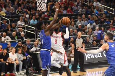 Orlando Magic, Houston Rockets 'a 13 Ocak 2019 tarihinde Amway Arena' da ev sahipliği yaptı. Fotoğraf: Marty Jean-Louis