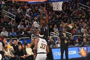 Orlando Magic, 31 Ocak 2019 tarihinde Orlando Florida 'daki Amway Center' da Indiana Pacers 'a ev sahipliği yapmaktadır. Fotoğraf: Marty Jean-Louis