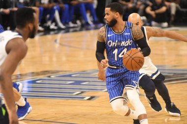 Orlando Magic, 7 Şubat 2019 'da Orlando, Florida' da Amway Arena 'da Minnesota Timberwolves' a ev sahipliği yapar. Fotoğraf: Marty Jean-Louis