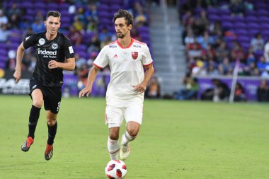 Flamengo Eintracht Frankfurt 'a karşı 12 Ocak 2019 Cumartesi günü Orlando City Stadyumu' nda. Fotoğraf: Marty Jean-Louis