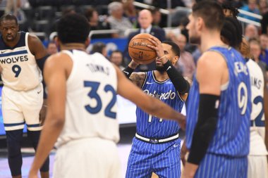 Orlando Magic, 7 Şubat 2019 'da Orlando, Florida' da Amway Arena 'da Minnesota Timberwolves' a ev sahipliği yapar. Fotoğraf: Marty Jean-Louis