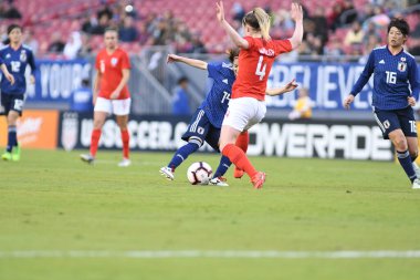 Japonya, İngiltere 'ye karşı Raymond James Stadyumu' nda 5 Mart 2019 'da Tampa Florida' da. Fotoğraf: Marty Jean-Louis