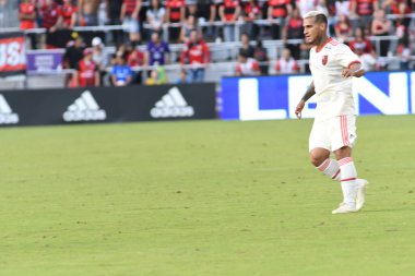 Flamengo Eintracht Frankfurt 'a karşı 12 Ocak 2019 Cumartesi günü Orlando City Stadyumu' nda. Fotoğraf: Marty Jean-Louis