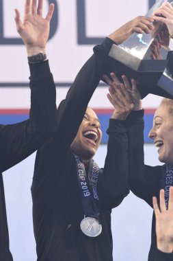 SheBelieves Kupası, 5 Mart 2019 tarihinde Tampa Florida Raymond James Stadyumu 'nda İngiltere' yi şampiyon ilan etmiştir. Fotoğraf: Marty Jean-Louis