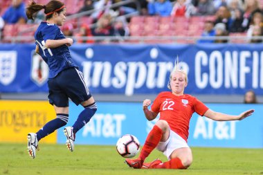 Japonya, İngiltere 'ye karşı Raymond James Stadyumu' nda 5 Mart 2019 'da Tampa Florida' da. Fotoğraf: Marty Jean-Louis
