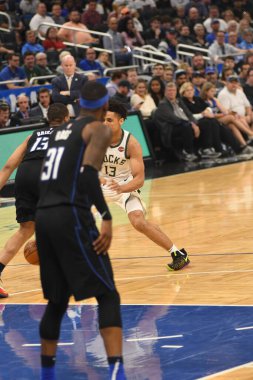 Orlando Magic, 19 Ocak 2019 Cumartesi günü Orlando Florida 'daki Amway Arena' da Milwaukee Doları 'na ev sahipliği yapıyor. Fotoğraf: Marty Jean-Louis