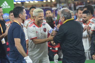 Flamengo Eintracht Frankfurt 'a karşı 12 Ocak 2019 Cumartesi günü Orlando City Stadyumu' nda. Fotoğraf: Marty Jean-Louis