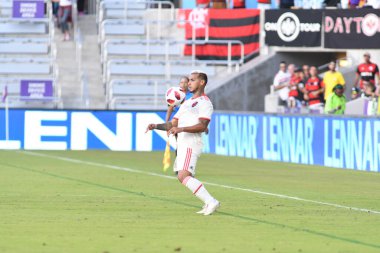 Flamengo Eintracht Frankfurt 'a karşı 12 Ocak 2019 Cumartesi günü Orlando City Stadyumu' nda. Fotoğraf: Marty Jean-Louis