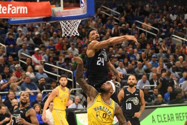 Orlando Magic, 28 Şubat 2019 'da Orlando Florida' daki Amway Center 'da Golden State Warriors' a ev sahipliği yaptı. Fotoğraf: Marty Jean-Louis