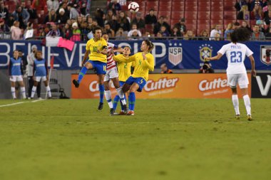 SheBelieves Kupası Finali, 5 Mart 2019 'da Tampa Florida Raymond James Stadyumu' nda ABD ile Brezilya arasında oynanacak. Fotoğraf: Marty Jean-Louis