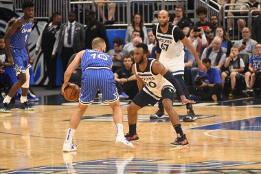Orlando Magic, 7 Şubat 2019 'da Orlando, Florida' da Amway Arena 'da Minnesota Timberwolves' a ev sahipliği yapar. Fotoğraf: Marty Jean-Louis