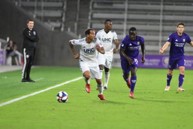 Orlando City 20 Şubat 2019 Çarşamba günü Orlando Fl 'daki Orlando City Stadyumu' nda New England 'a ev sahipliği yaptı. Fotoğraf: Marty Jean-Louis