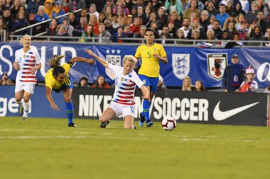 SheBelieves Kupası Finali, 5 Mart 2019 'da Tampa Florida Raymond James Stadyumu' nda ABD ile Brezilya arasında oynanacak. Fotoğraf: Marty Jean-Louis