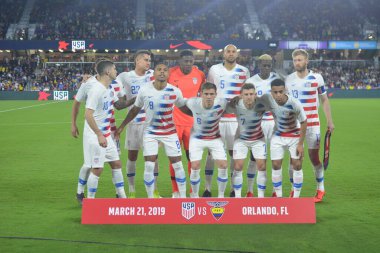 ABD Erkekler Milli Takımı 21 Mart 2019 tarihinde Orlando Florida 'daki Orlando City Stadyumu' nda Ekvador Milli Takımı 'na ev sahipliği yaptı. Fotoğraf: Marty Jean-Louis