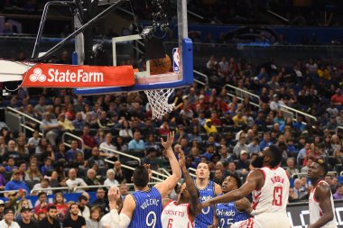 Orlando Magic, Houston Rockets 'a 13 Ocak 2019 tarihinde Amway Arena' da ev sahipliği yaptı. Fotoğraf: Marty Jean-Louis